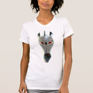 Black/white zebra mask  T-Shirt