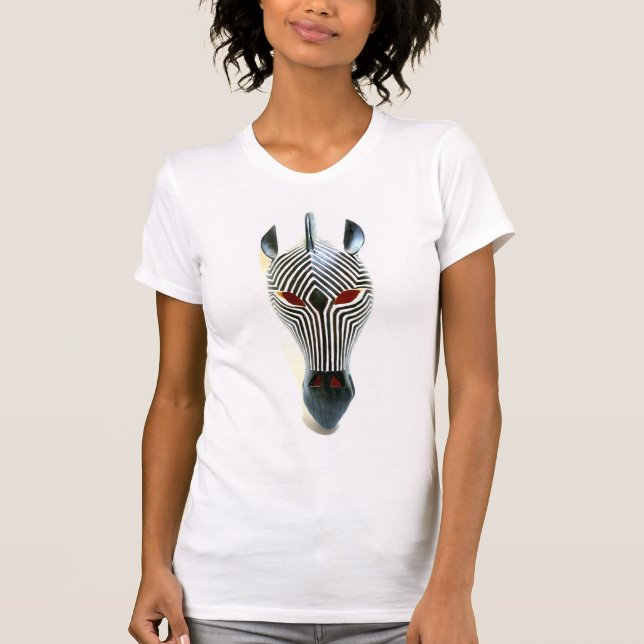 Black/white zebra mask  T-Shirt (Front)