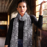 Black White Zebra Stripes Pattern Scarf<br><div class="desc">Black White Zebra Stripes Pattern Scarf</div>