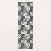 Black & White Zen Yoga Mat