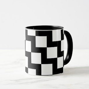 Black White ZigZag Mug