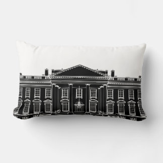 Black Whitehouse Lumbar Pillow