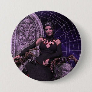 Black Widow 7.5 Cm Round Badge