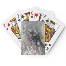 Black Widow Bicycle Playing Cards