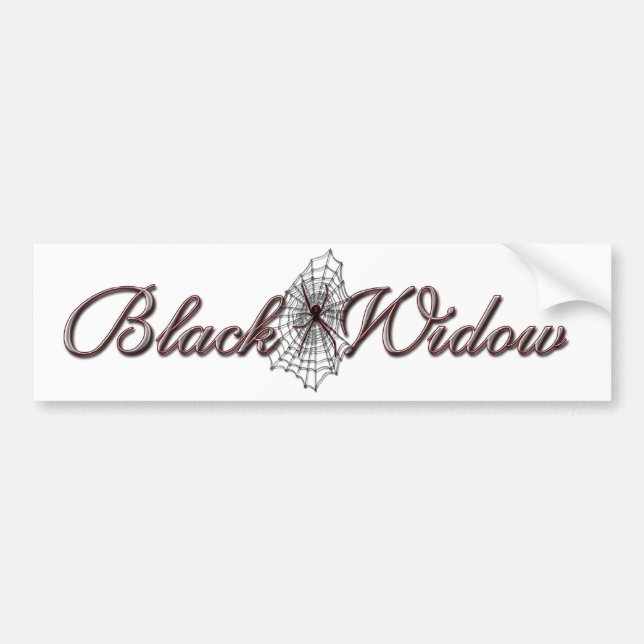 Black Widow Bumper Sticker (Front)