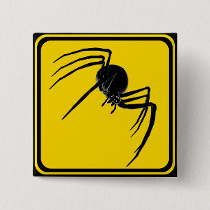 Black Widow Crossing! 15 Cm Square Badge