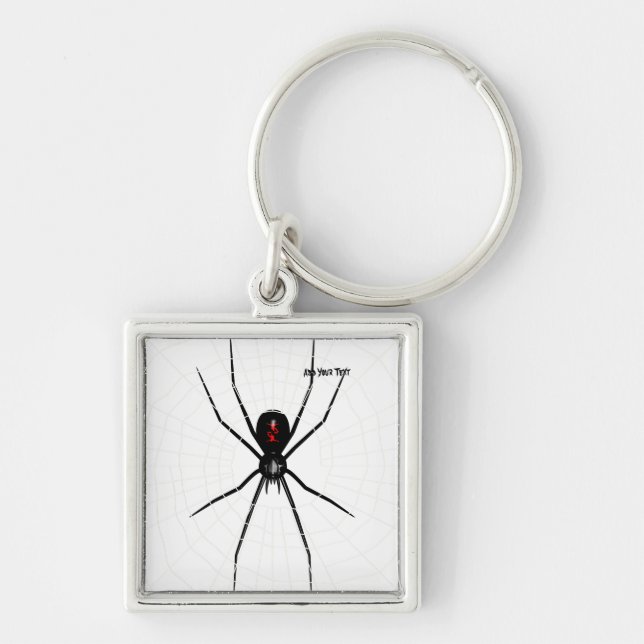 Black Widow design Key Ring (Front)