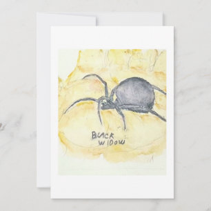 Black Widow Greeting Card