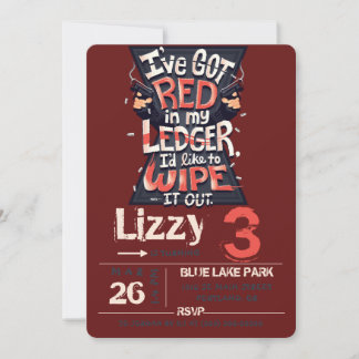 Black Widow invitation card