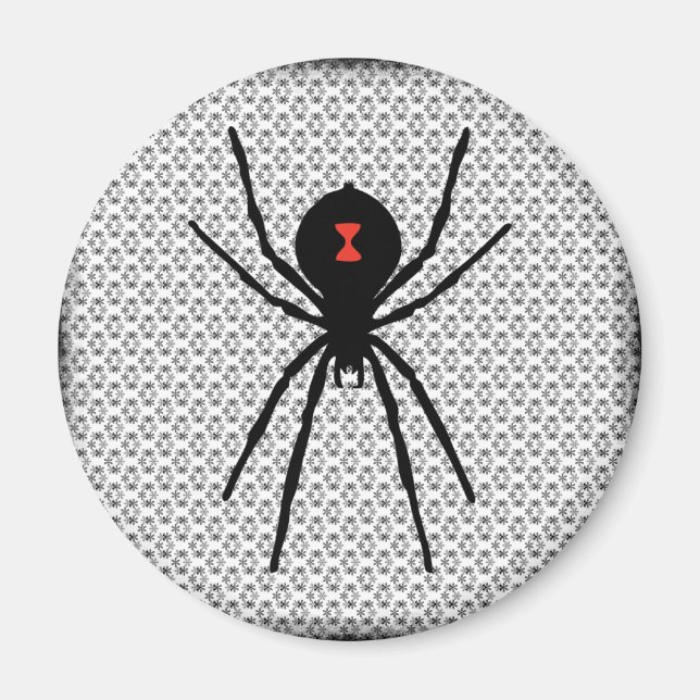 Black Widow Magnet (Front)