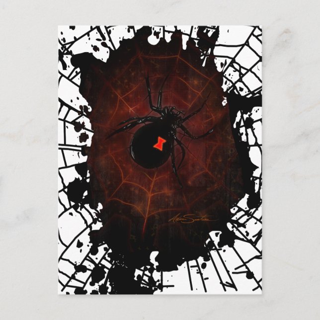 Black Widow Postcard (Front)