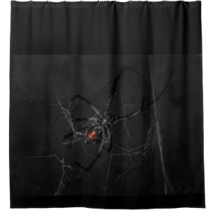 Black Widow Shower Curtain