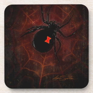Black Widow (Signature Design) Coaster