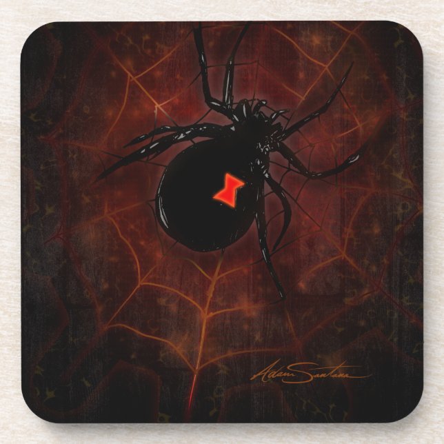 Black Widow (Signature Design) Coaster (Front)