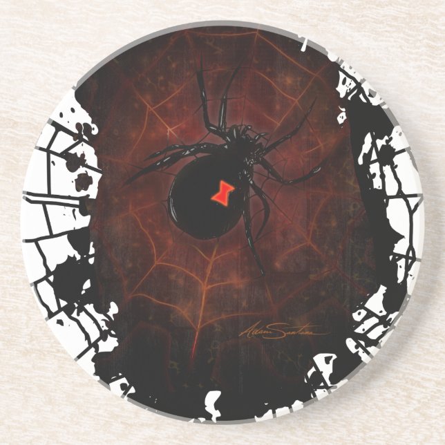 Black Widow (Signature Design) Coaster (Front)