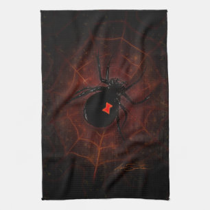 Black Widow (Signature Design) Tea Towel