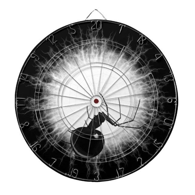 Black Widow Spider Dart Board (Front)