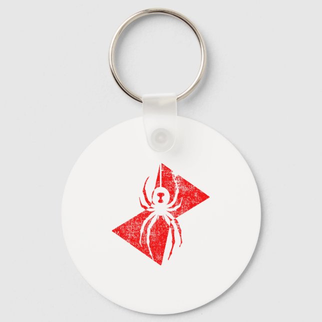 Black Widow Spider Gift _1  Key Ring (Front)