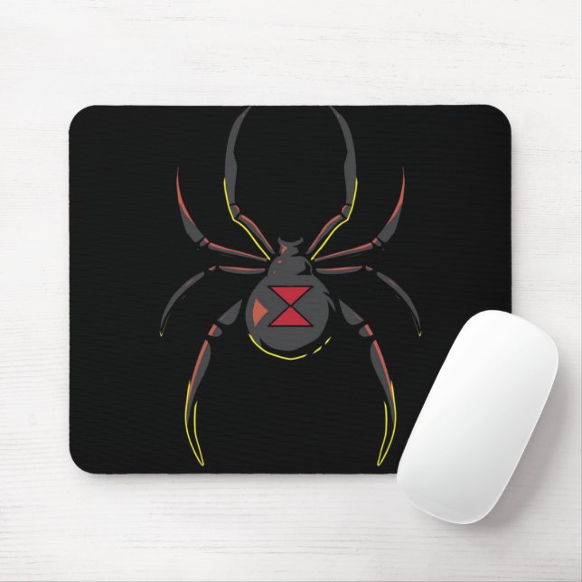 Black Widow Spider Gift | Spider Lovers Mouse Pad (With Mouse)