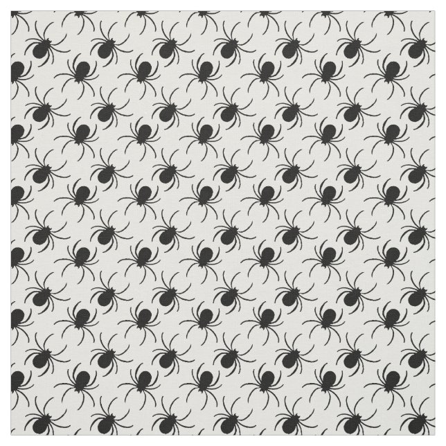 black widow spider halloween pattern fabric (Swatch)