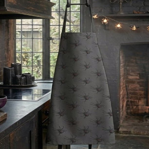 Black Widow Spider Original Drawing Art Apron