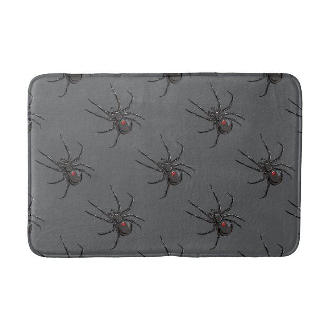 Black Widow Spider Original Drawing Art  Bath Mat (Front)