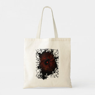 Black Widow Spider Paint Splatter Web Gothic Bold Tote Bag