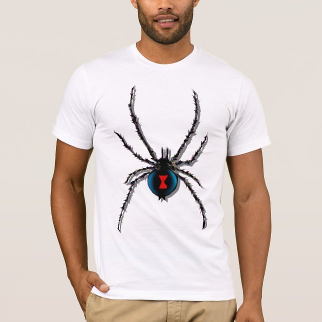 Black Widow Spider shadowed T-Shirt (Front)