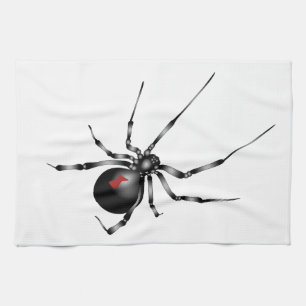 Black Widow Tea Towel