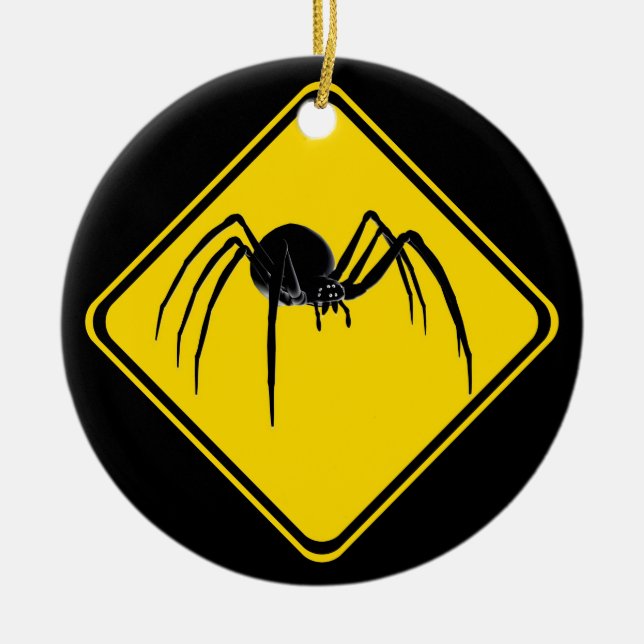 Black Widow Xing! Ceramic Ornament (Front)