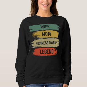 Black Wife Mom Business Owner CEO Entrepreneur Wom Sweatshirt