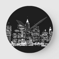Black & Wihte New York City Night