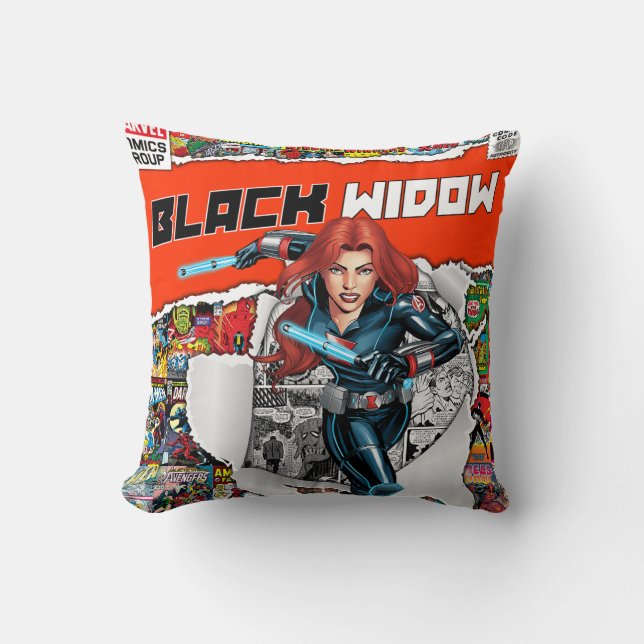 black window comic cover cushion (Front)