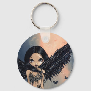 "Black Winged Angel" Keychain