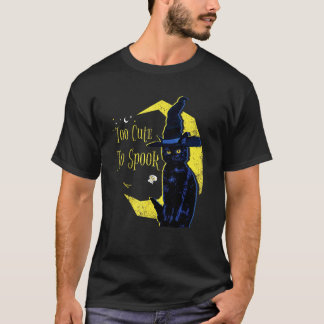 Black Witch Cat Antidepressant Morningstar Too Cut T-Shirt