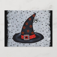Black Witch Hat Stars Cute Hanging Spider