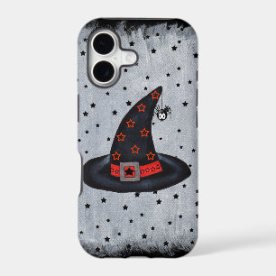 Black Witch Hat Stars Cute Spider Halloween