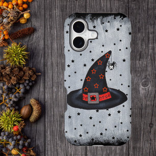 Black Witch Hat Stars Cute Spider Halloween