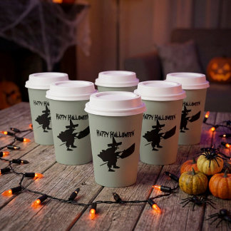 Black Witch Paper Cups