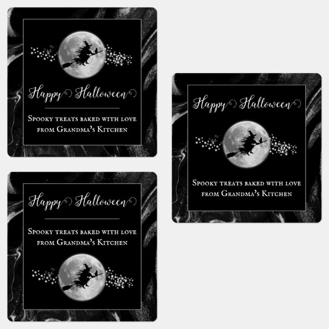 Black Witch Silhouette Halloween (Group)