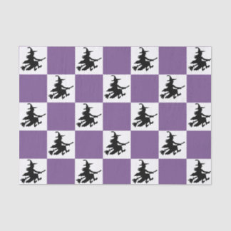 Black Witches Chequered Tissue Paper