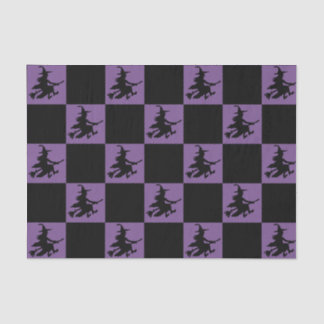 Black Witches Chequered Tissue Paper