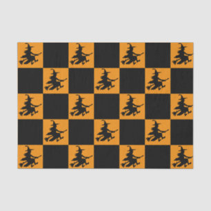 Black Witches Chequered Tissue Paper