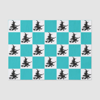 Black Witches Chequered Tissue Paper