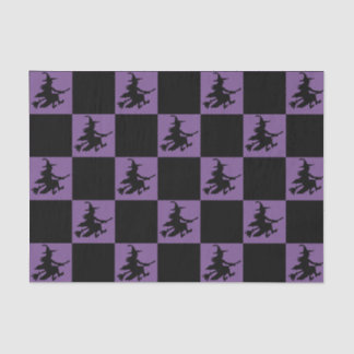 Black Witches Chequered Tissue Paper