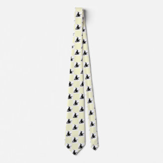 Black Witches Yellow & White Chequered Tie