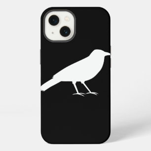 Black with a White Crow. iPhone Case