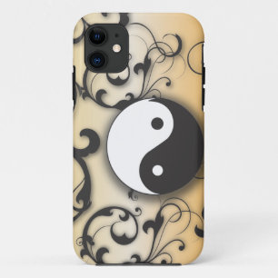 Black With Bronze Yin & Yang iPhone 11 Case