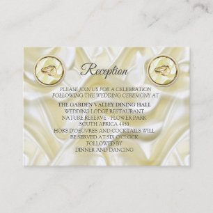 Black with Gold on Silk texture Enclosure Card
