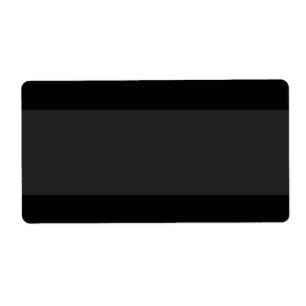 Black with lighter band plain blank